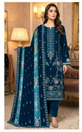 Velvet Premium Exclusive Heavy Embroidered 3Pc – Royal Zinc | V177